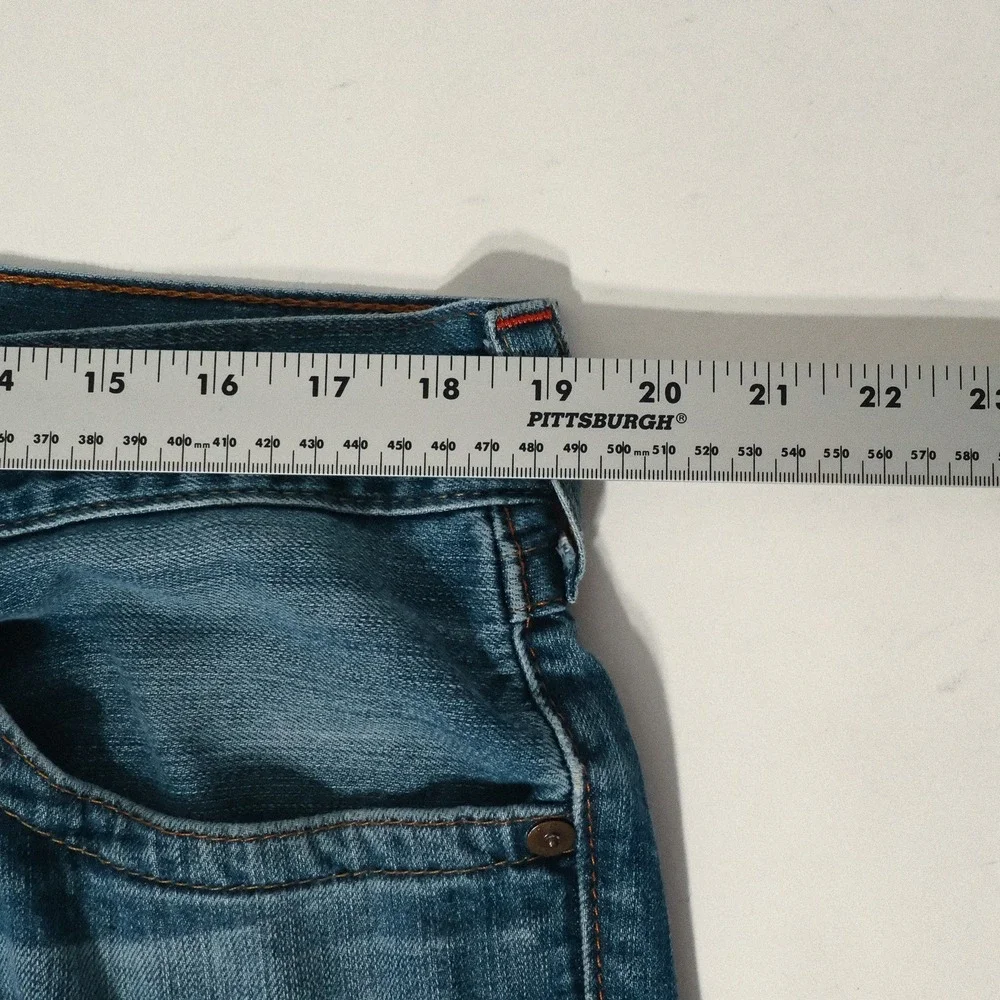 True Religion Mens Jeans  Blue Bootcut Size 36 RN#112790